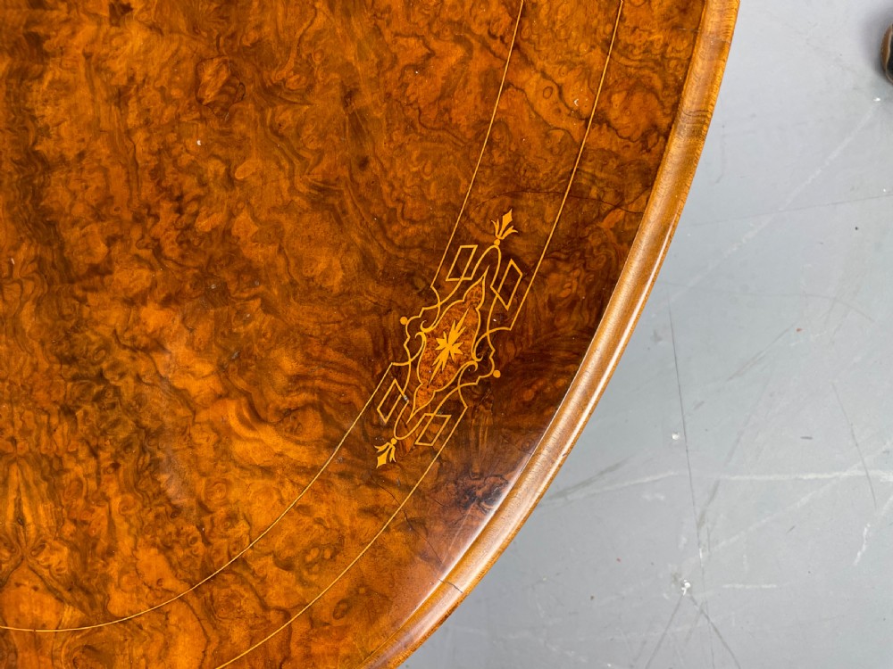Victorian walnut coffee table  View III