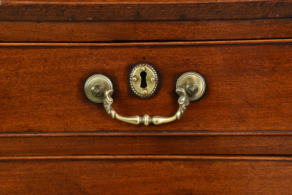 Georgian mahogany bureau bookcase  View VI