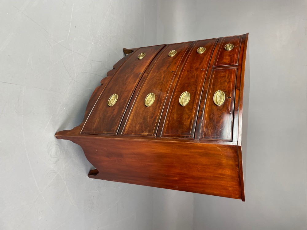Georgian bow front chest of drawers  View II