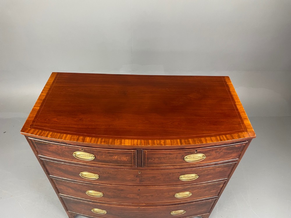 Georgian bow front chest of drawers  View IV