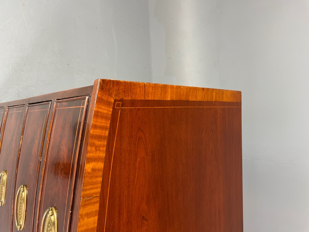 Georgian bow front chest of drawers  View V