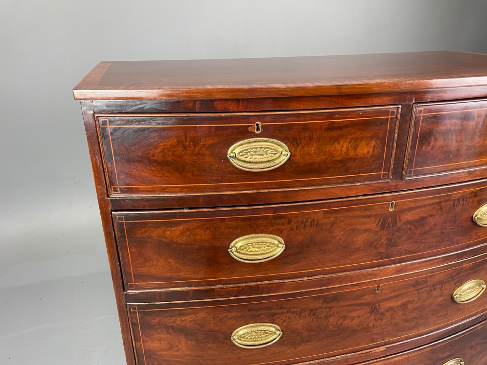 Georgian bow front chest of drawers  View VI