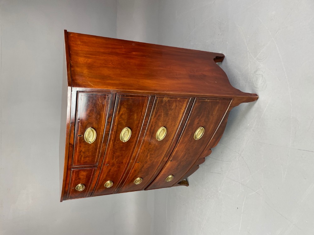 Georgian bow front chest of drawers  View VII