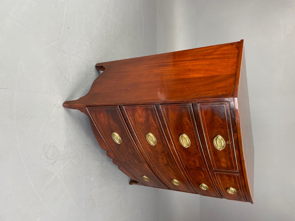 Georgian bow front chest of drawers  View X