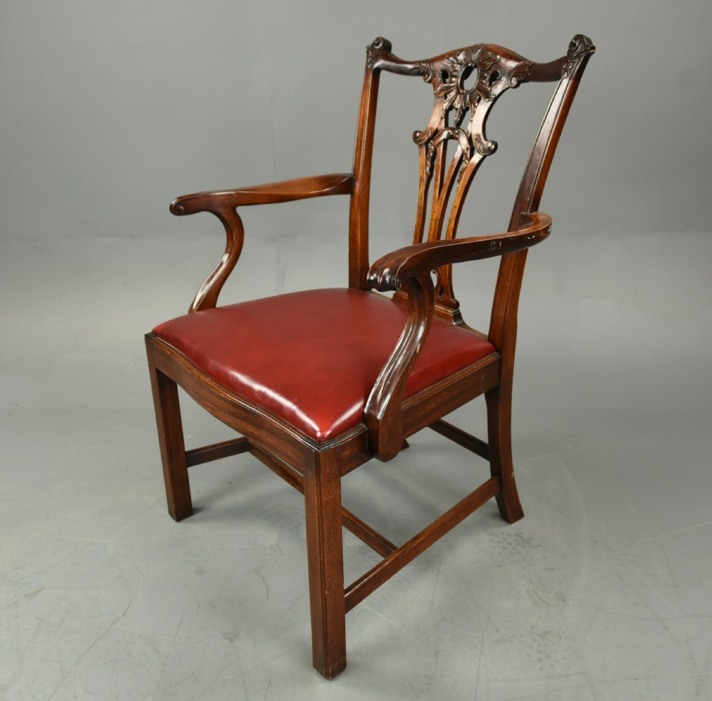 set of eight Chippendale style dining chairs  View IV