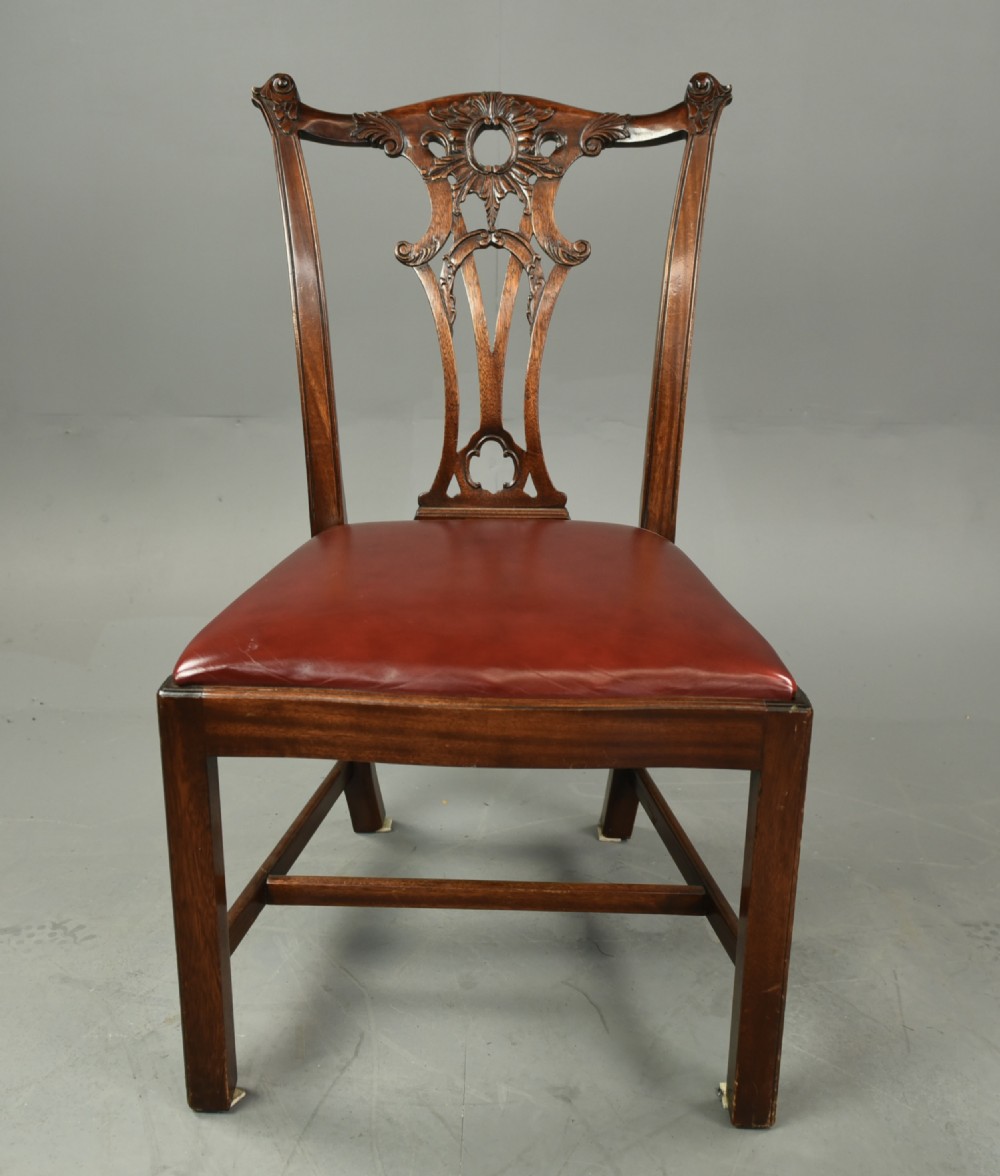 set of eight Chippendale style dining chairs  View VII