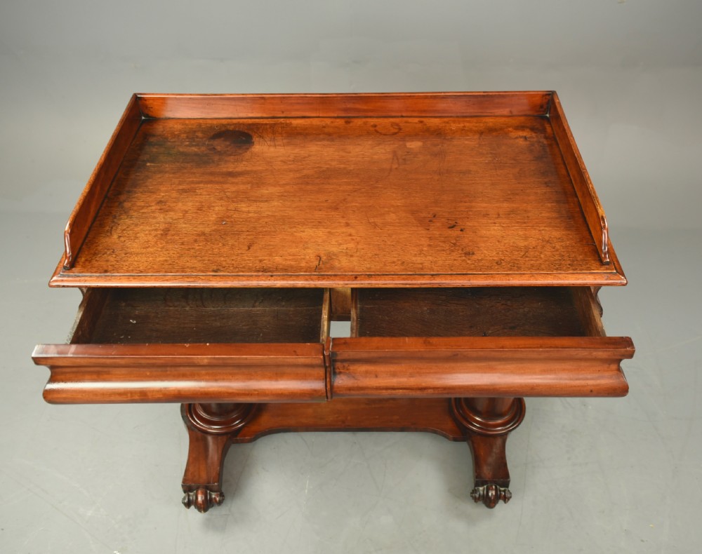 William iv mahogany side table  View V