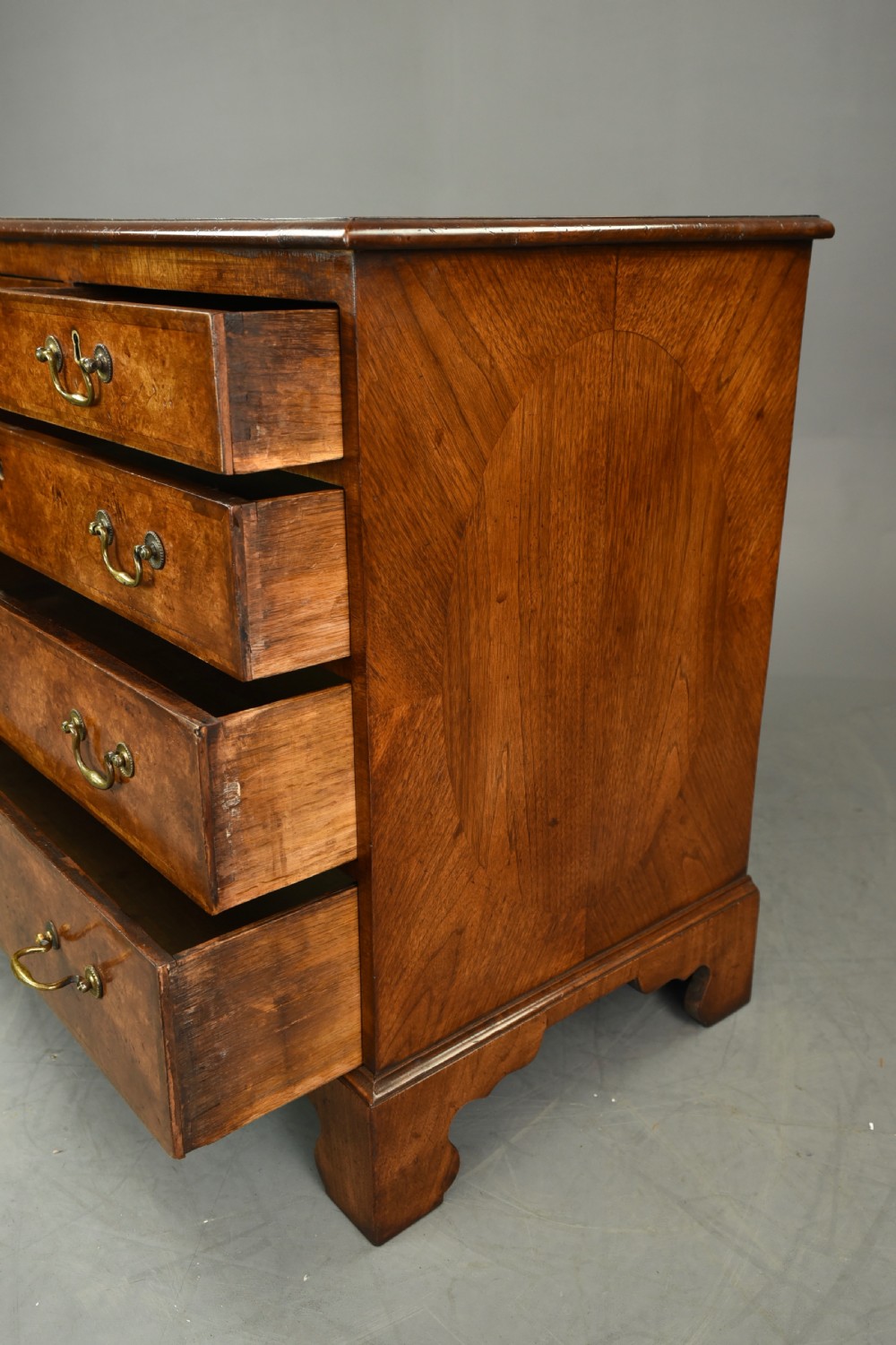 Antique pair of Georgian walnut chest of drawers  View VI