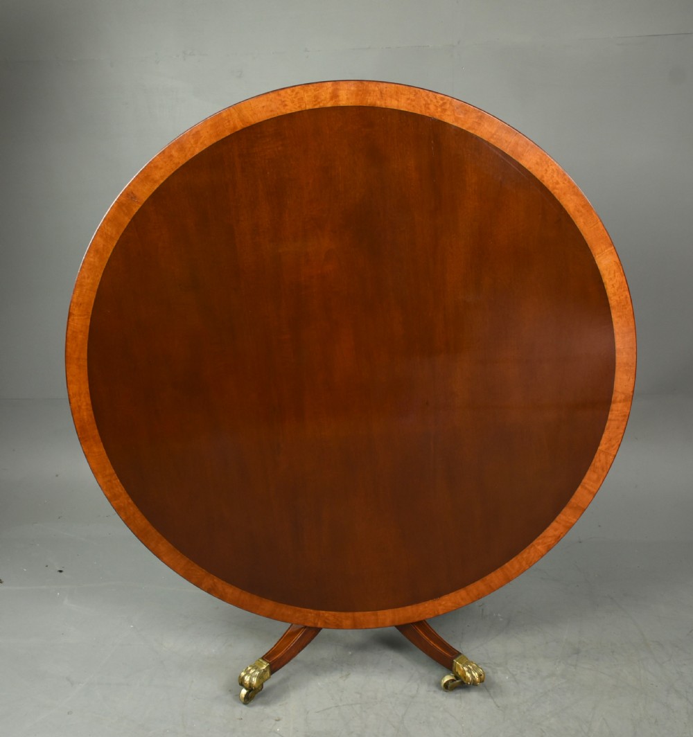 Regency Circular mahogany dining table 