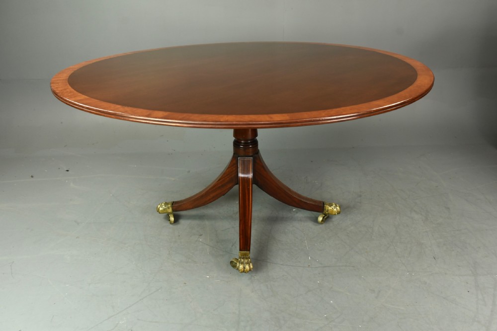 Regency Circular mahogany dining table  View II