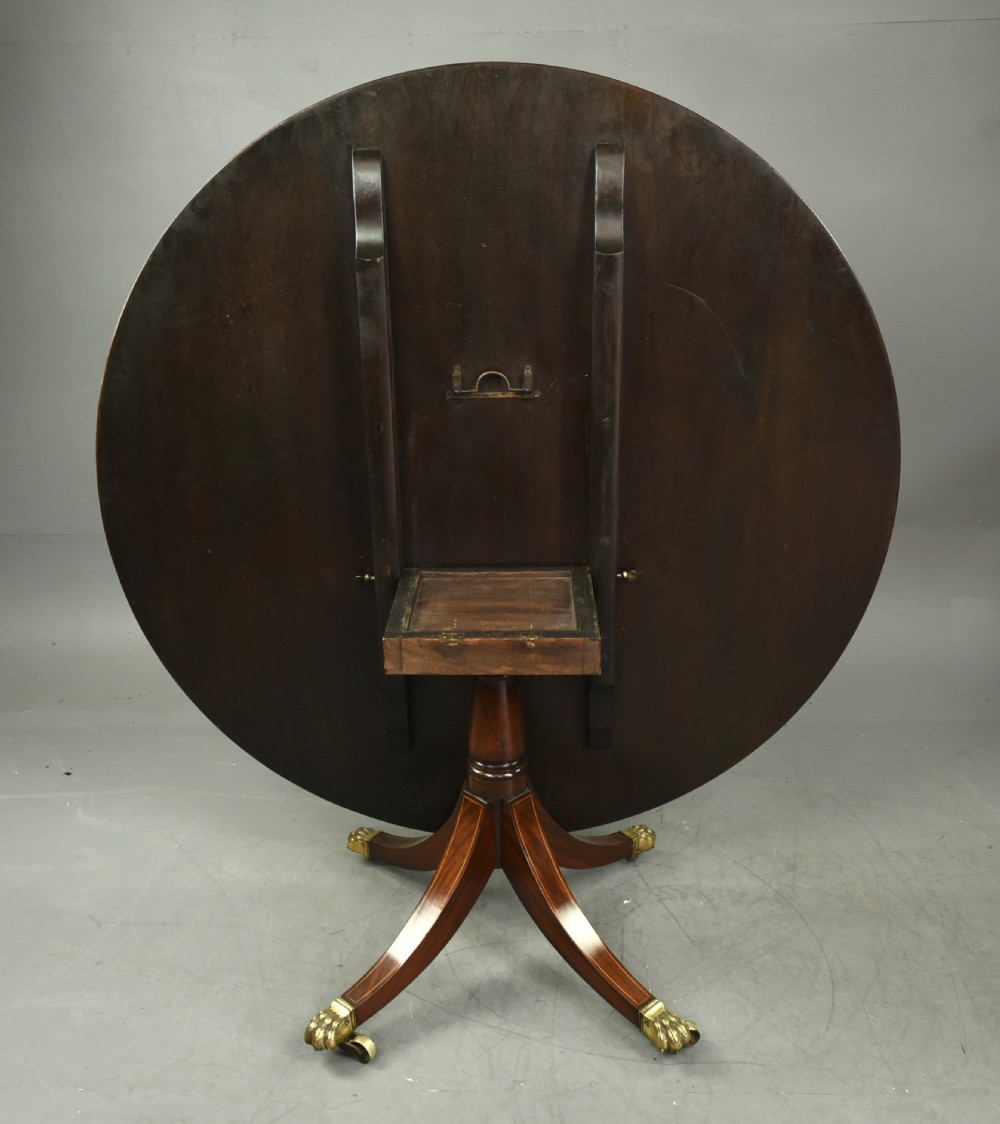 Regency Circular mahogany dining table  View IV