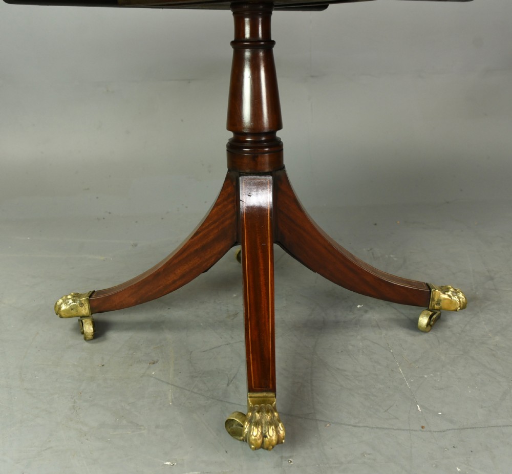 Regency Circular mahogany dining table  View V