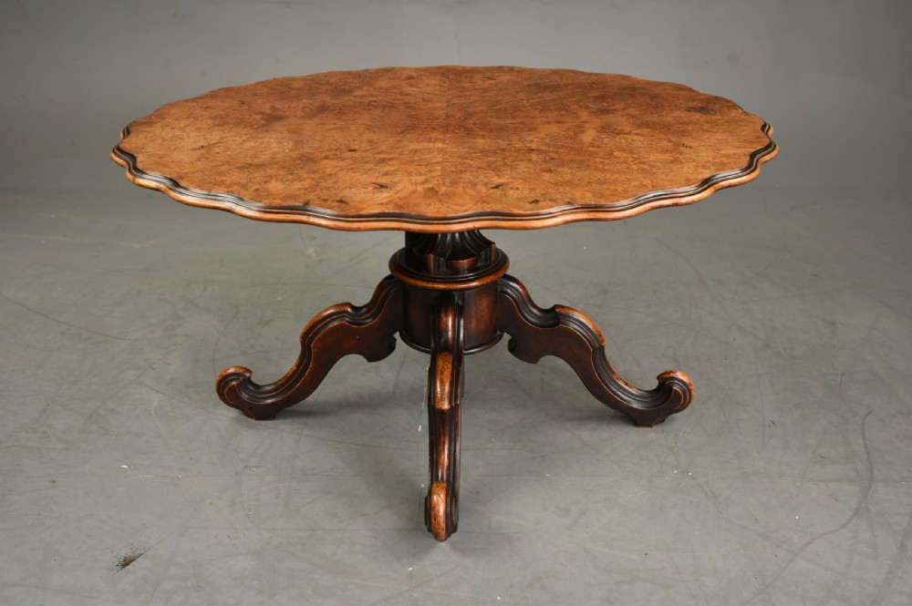 Victorian walnut coffee table 
