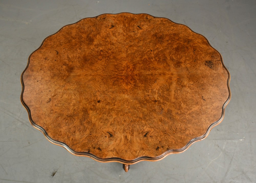 Victorian walnut coffee table  View III