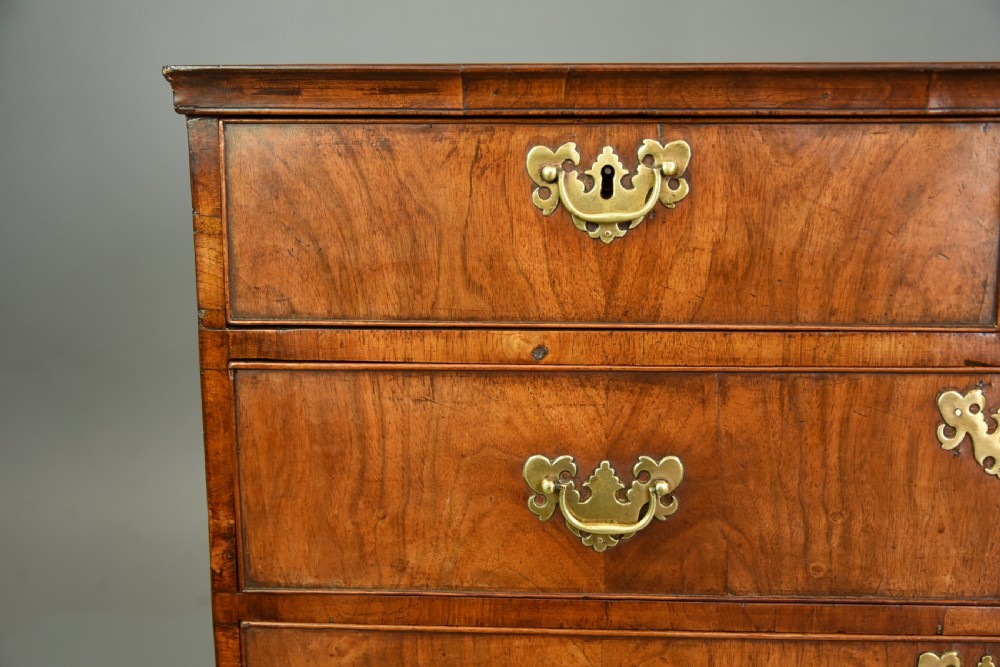 18th century walnut chest of drawers  View V