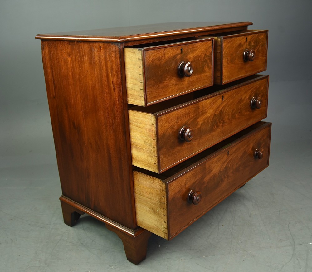 Victorian mahogany chest of drawers  View V