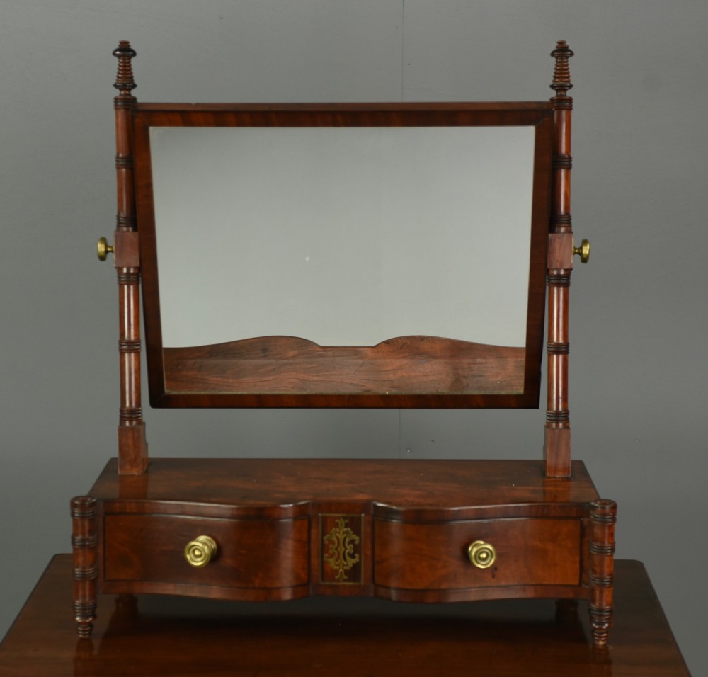 Georgian mahogany dressing table mirror 