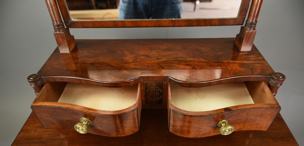 Georgian mahogany dressing table mirror  View IV