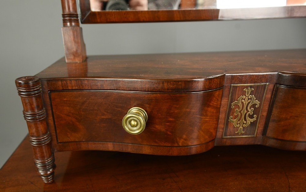 Georgian mahogany dressing table mirror  View V