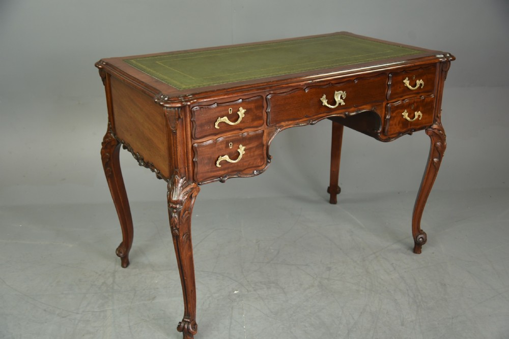 19th century French mahogany writing tables  View IV