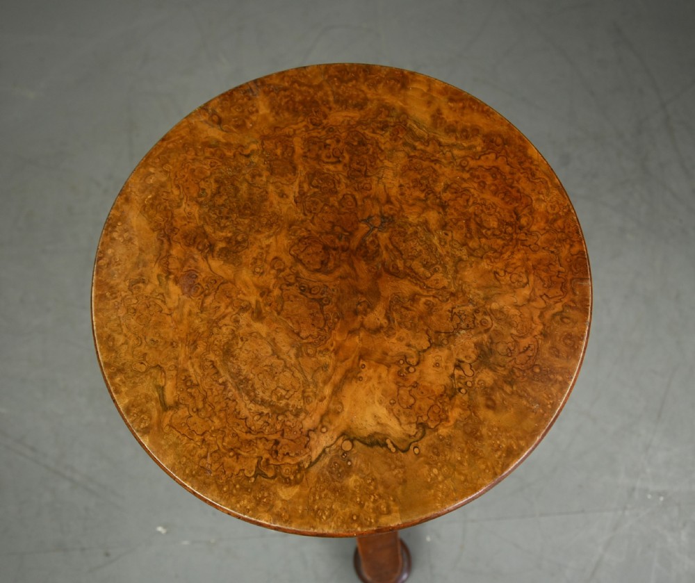 Victorian walnut lamp table  View II