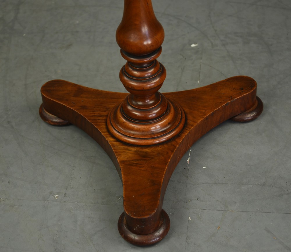 Victorian walnut lamp table  View III