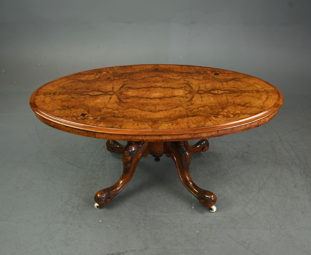 Victorian walnut coffee table 