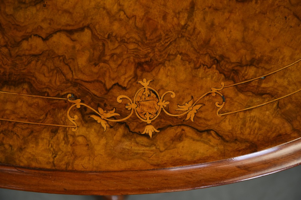 Victorian walnut coffee table  View III