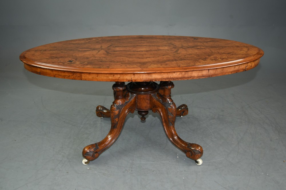 Victorian walnut coffee table  View VII