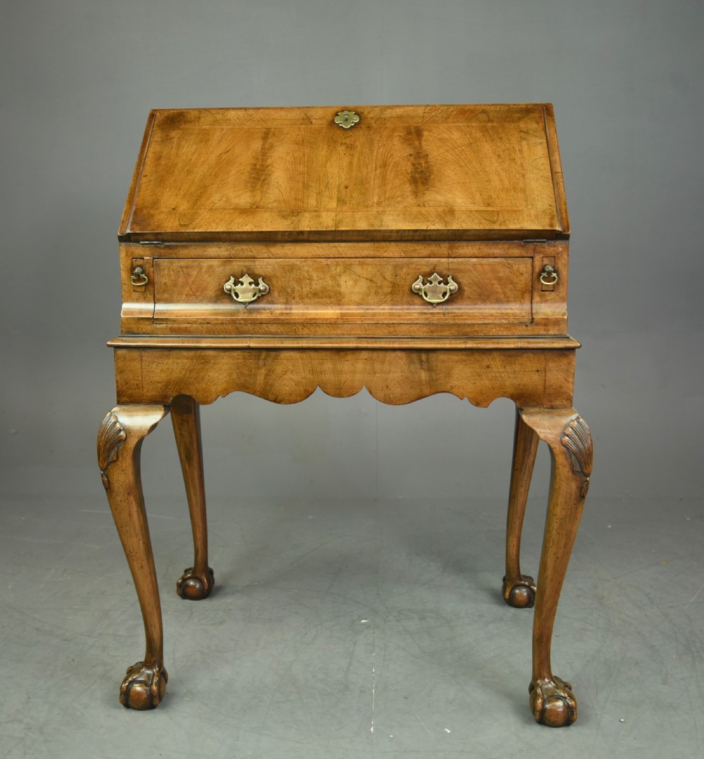 Queen Anne style  walnut bureau 