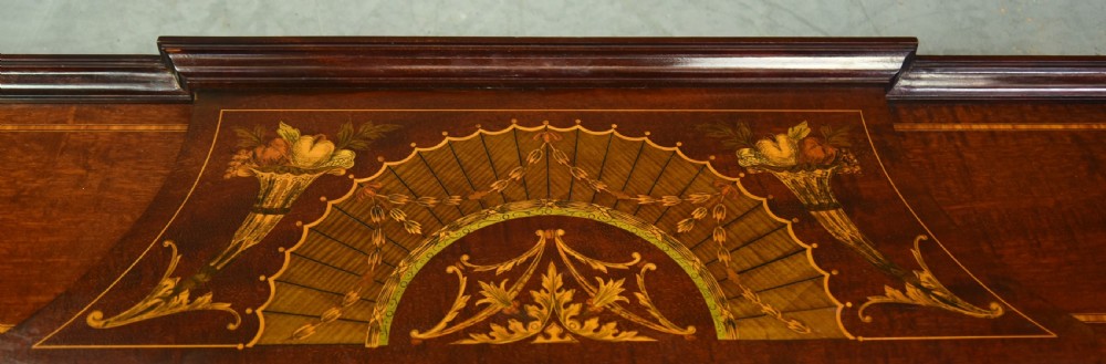 Edwardian inlaid display cabinet  View III