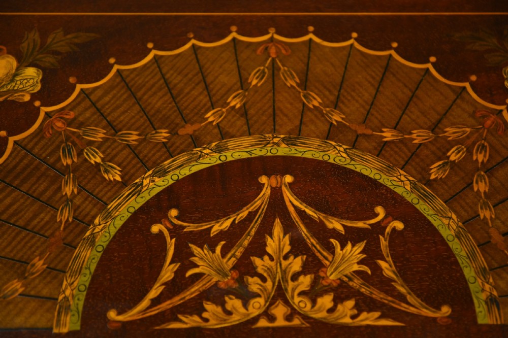 Edwardian inlaid display cabinet  View IV
