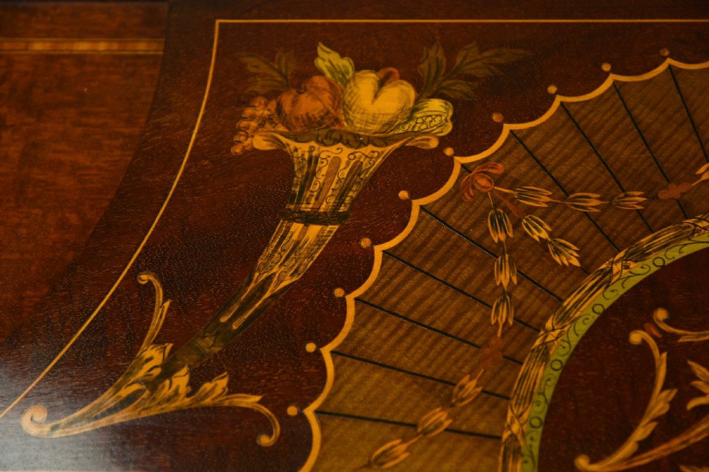 Edwardian inlaid display cabinet  View V