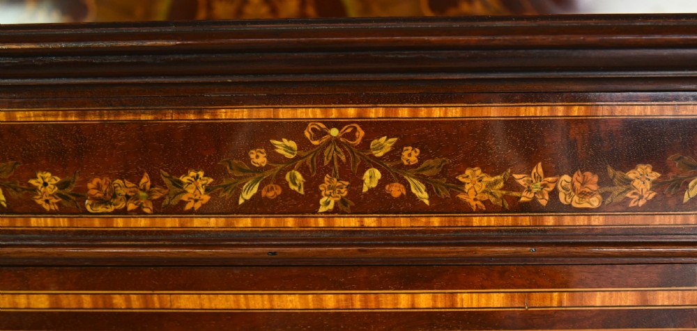 Edwardian inlaid display cabinet  View VII