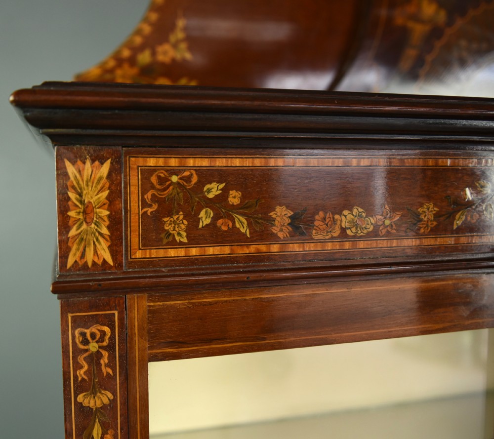 Edwardian inlaid display cabinet  View VIII