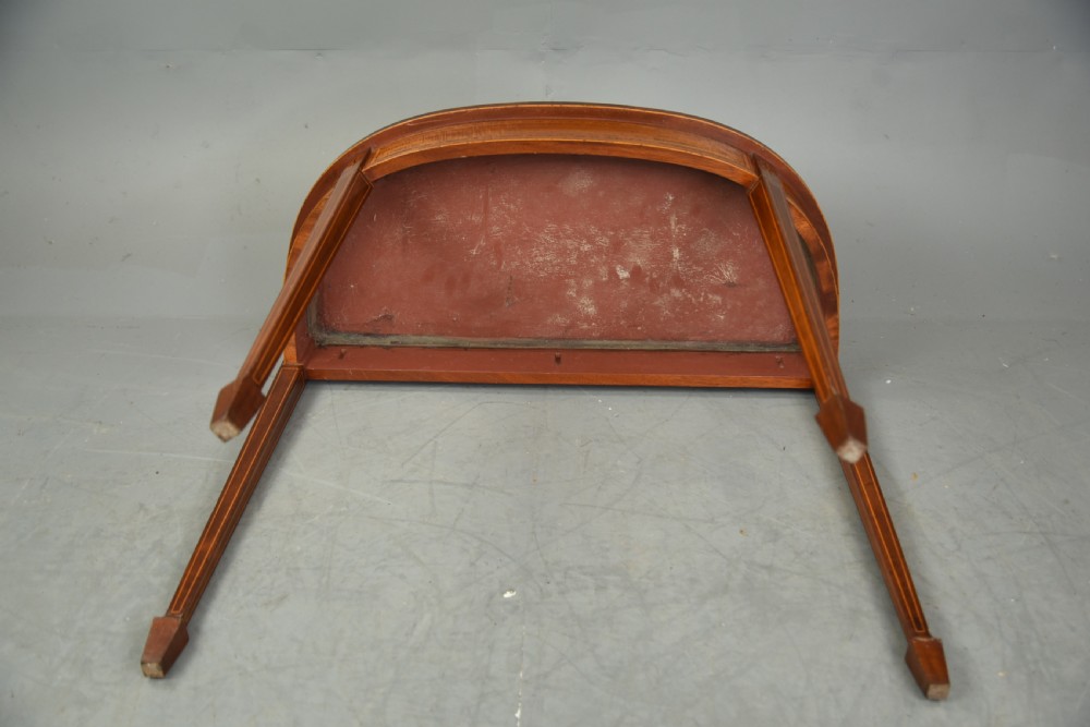 mahogany Demi lune side table  View IV