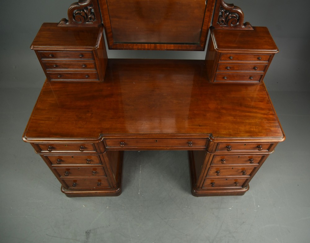 Victorian pedestal dressing table  View III