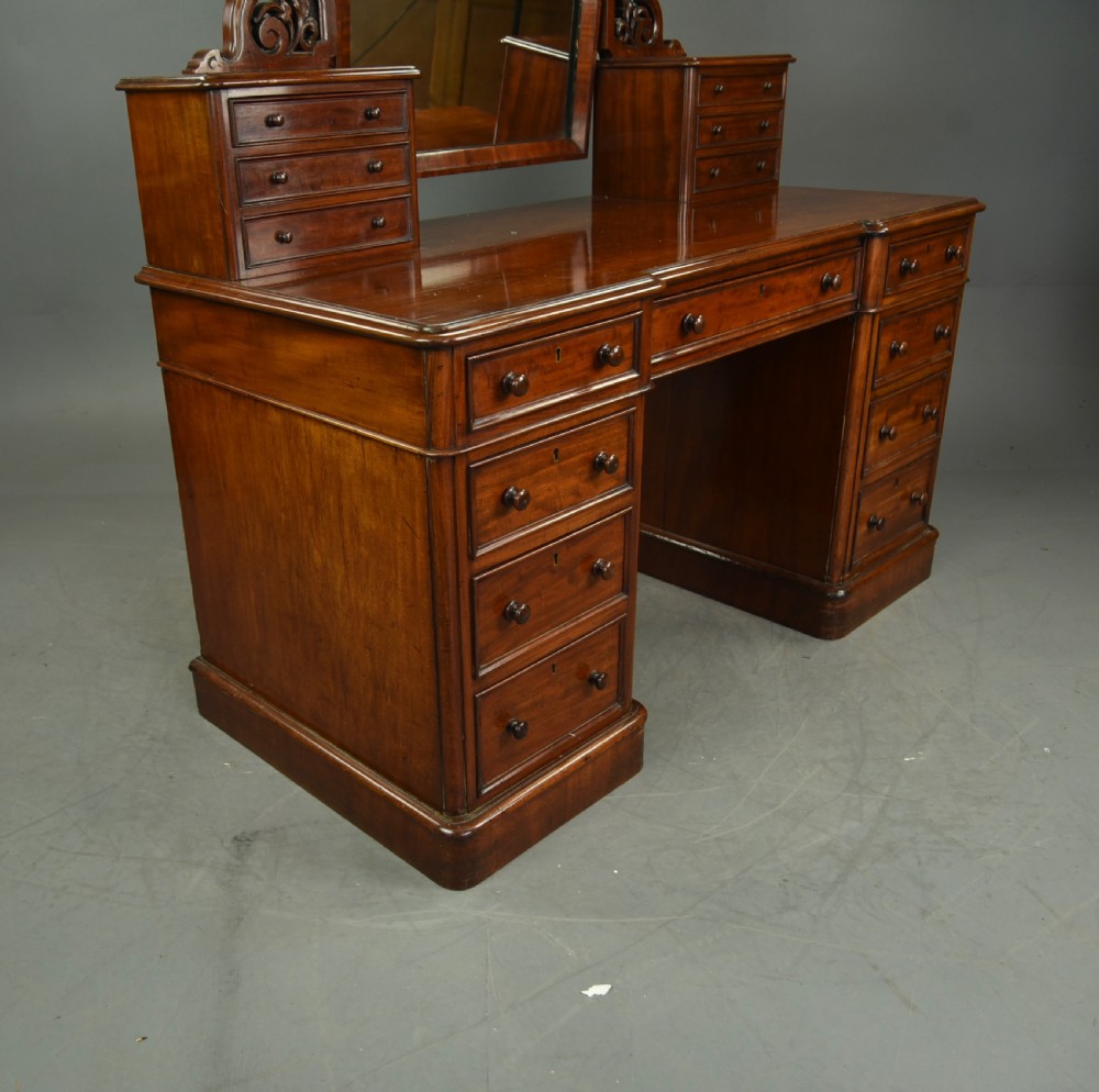 Victorian pedestal dressing table  View V