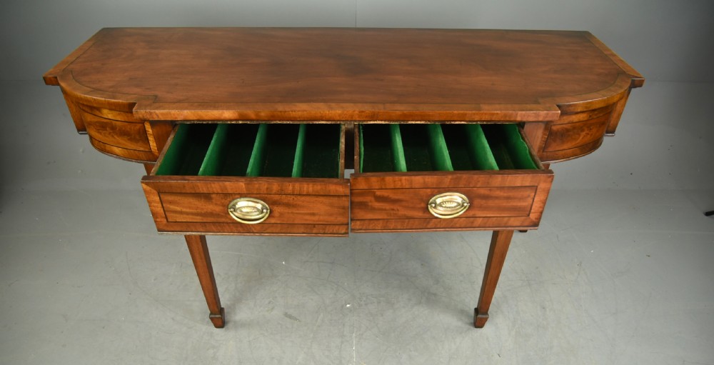 Georgian mahogany serving table side table View VI