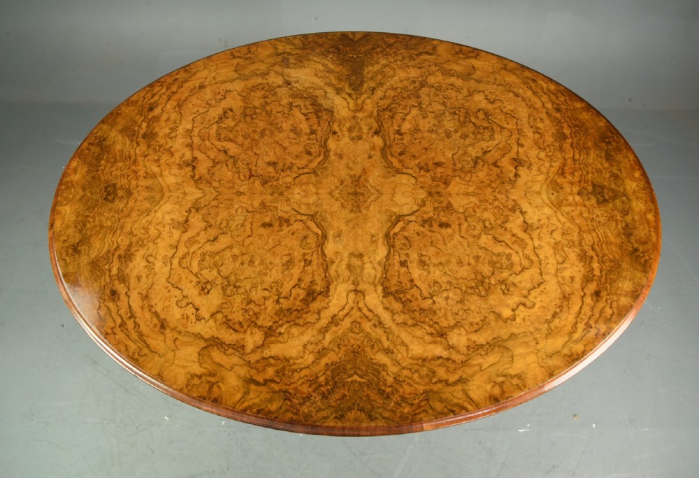 Victorian walnut dining table  View IV