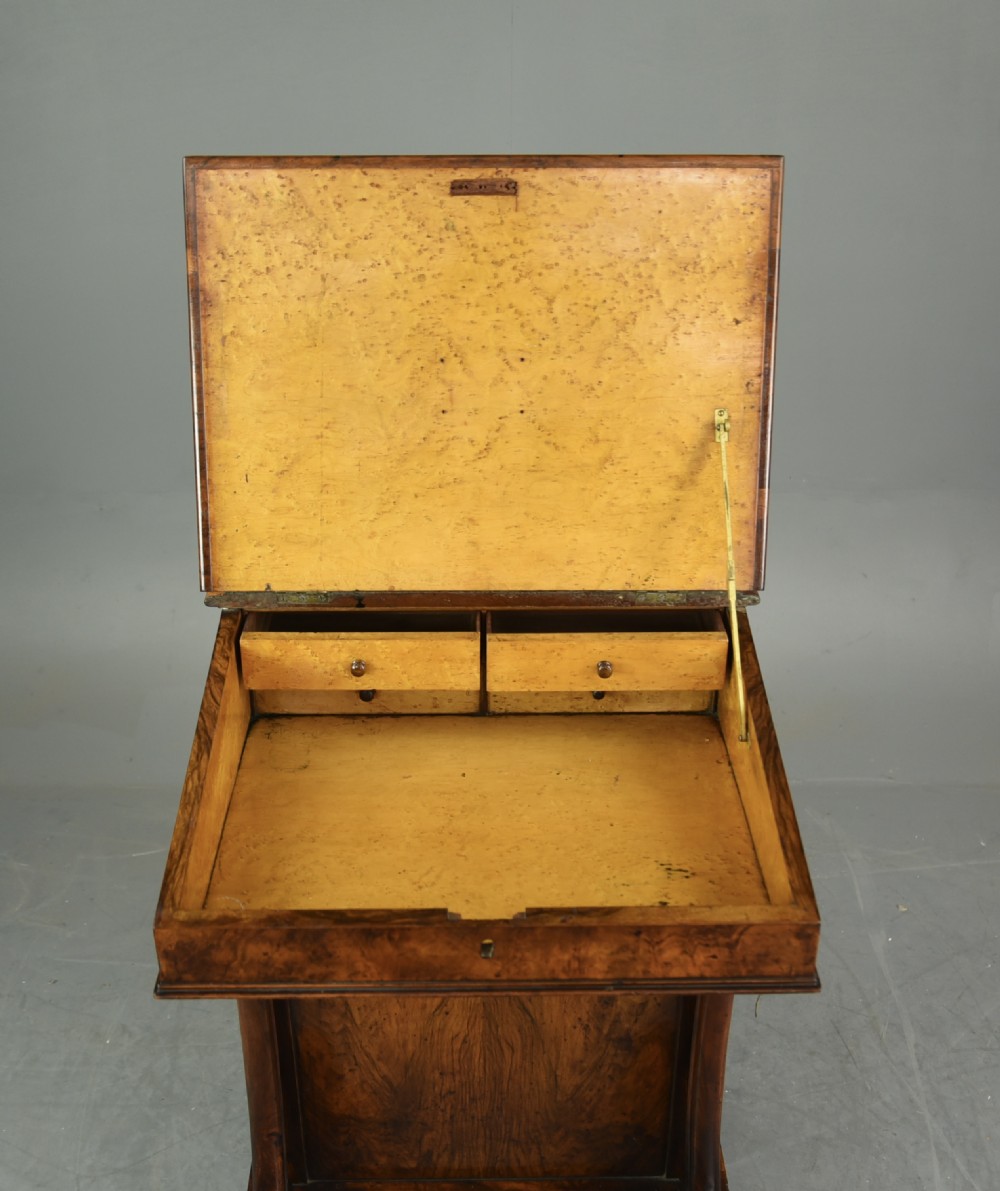 Victorian walnut Davenport  View VIII