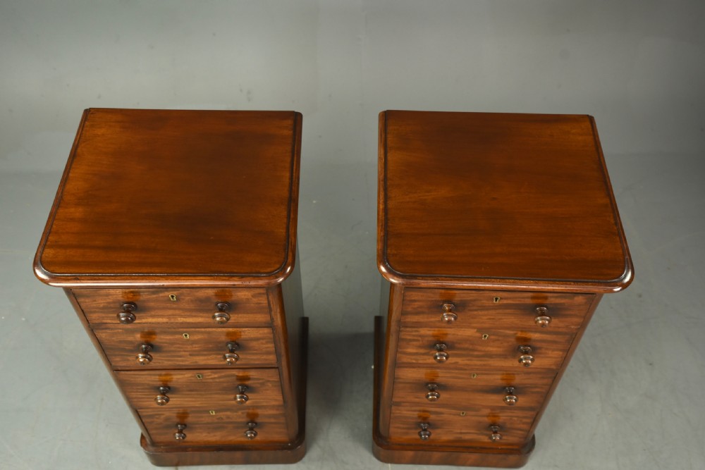 pair of Victorian bedside chests  View VI