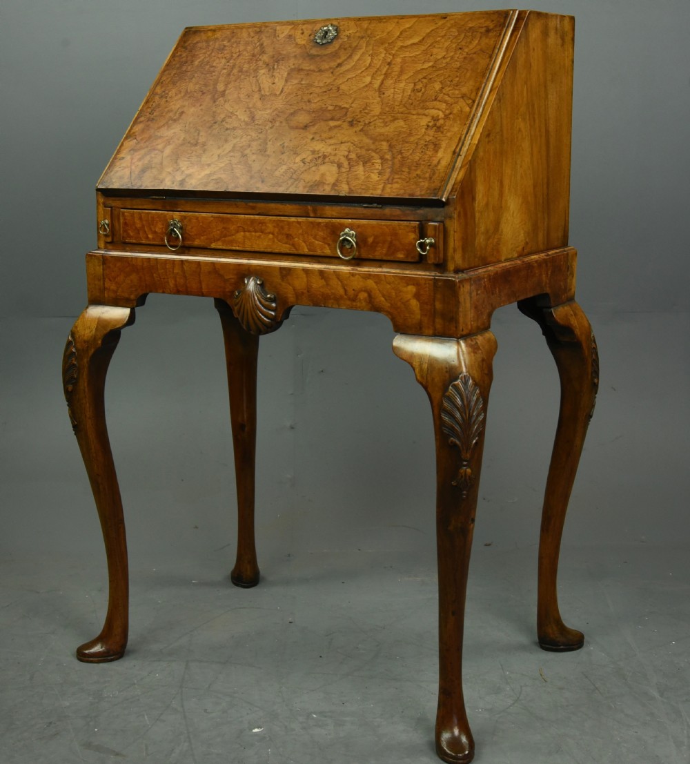 Walnut Queen Anne style bureau  View II