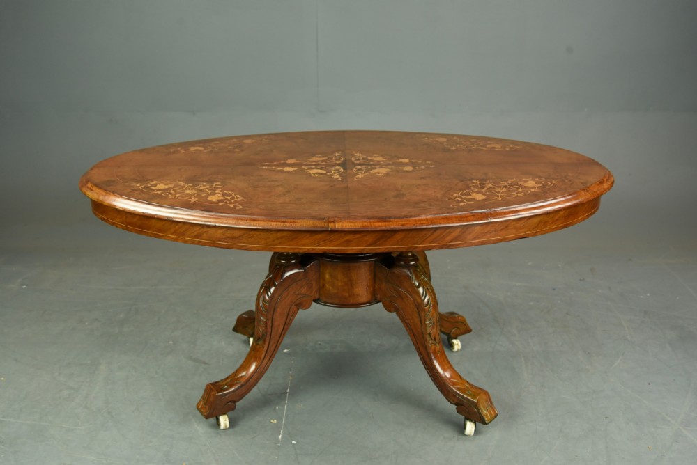 Victorian walnut coffee table 