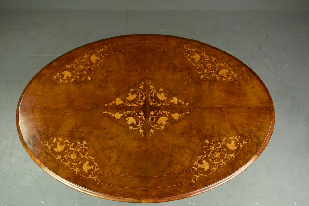 Victorian walnut coffee table  View III