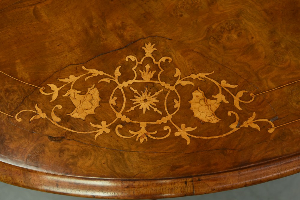 Victorian walnut coffee table  View IV