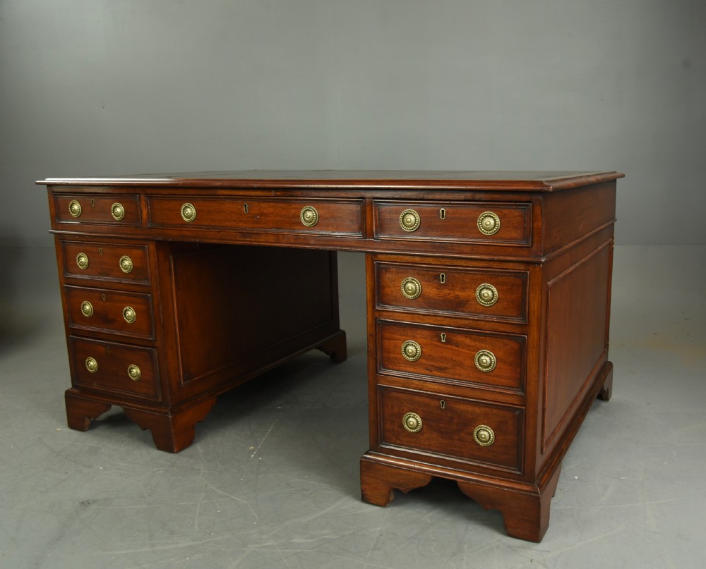 Victorian partners desk S & H JEWELL  View II