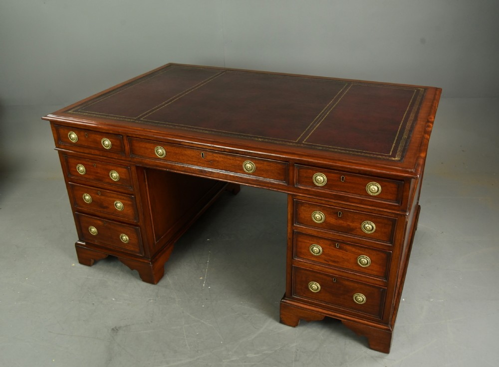 Victorian partners desk S & H JEWELL  View III