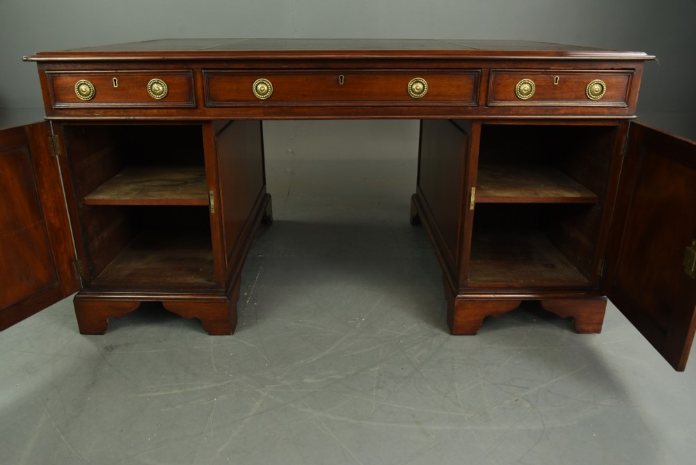 Victorian partners desk S & H JEWELL  View V
