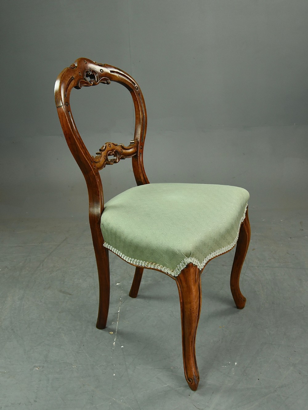 set of six Victorian dining chairs  View III